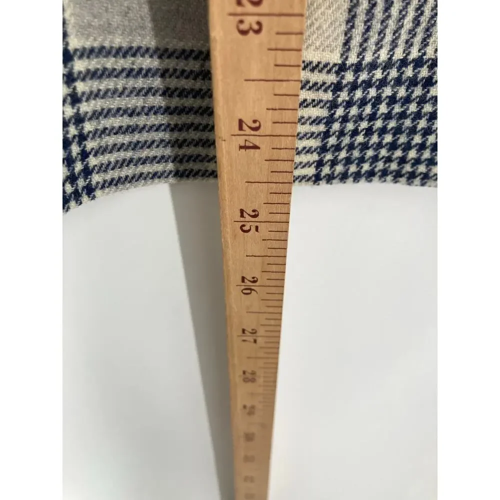 Vintage Pendleton Plaid Gray Cream Wool Lined Skirt Women’s 14 - Picture 7 of 8